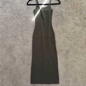 Maxi Olive Green Dress